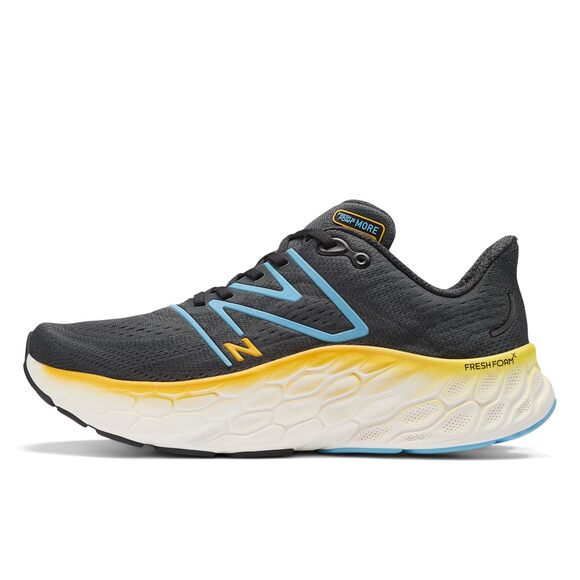 NWT New Balance Men’s Fresh Foam X More V4 Running Shoes Black/Blue 11W - Picture 3 of 7